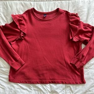 Old Navy red crop sweater in XL